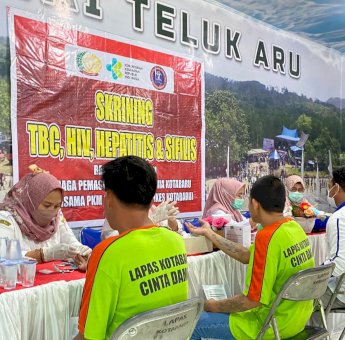 Cegah Penyakit Menular, Lapas Kotabaru Gelar Skrining ke Warga Binaan