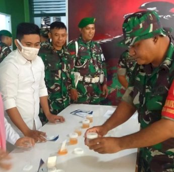 Kodim Selayar Gelar Sosialisasi dan Tes Narkoba untuk Personel