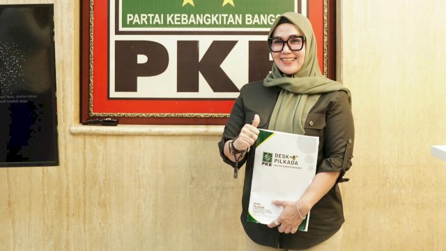 Bakal Calon Bupati Barru, Andi Ina Kartika Sari usai mengikuti fit and proper test di DPP PKB di Jakarta belum lama ini. (Foto: Istimewa)