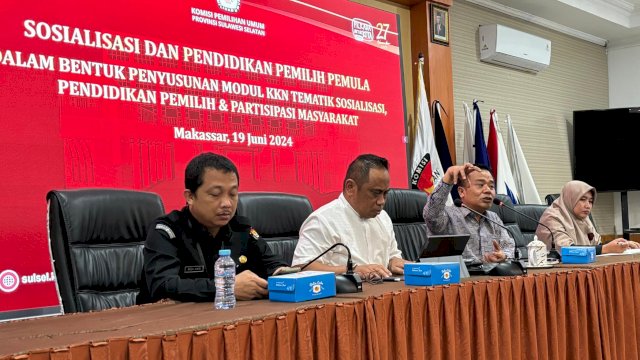 KPU Sulawesi Selatan menggagas program KKN Tematik bersama Universitas Hasanuddin. (Foto: Istimewa)