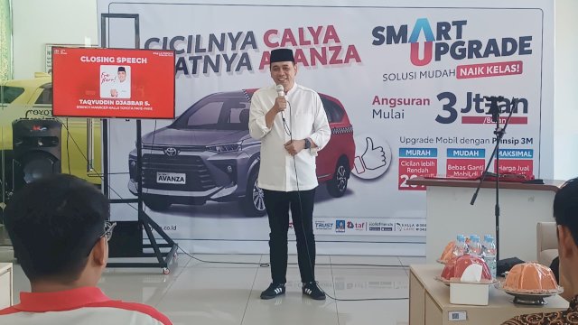 Ket : Branch Manager Kalla Toyota Parepare, Taqyuddin Djabbar. Yang juga Bakal Calon Wali Kota Parepare