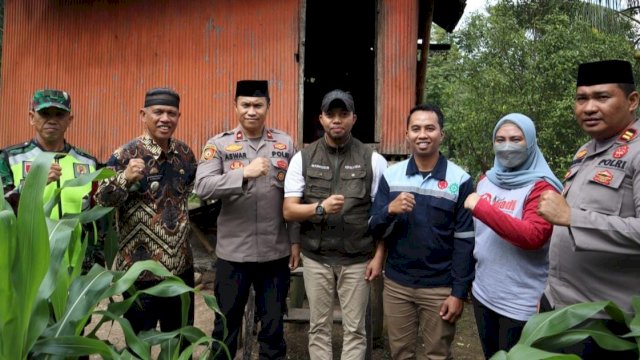 Kegiatan Assiama Presisi yang digelar Polres Bantaeng dan Huadi Group di Kecamatan Uluere, Kabupaten Bantaeng, Sabtu (22/6/2024). (Foto: Istimewa)