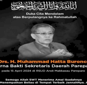 Mantan Sekda Parepare Hatta Buroncong Berpulang, Pemkot dan RS Andi Makkasau Sampaikn Duka Cita