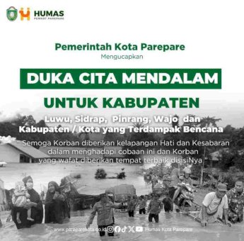 Pemkot Parepare Turut Berduka atas Bencana Banjir dan Tanah Longsor di Sulsel