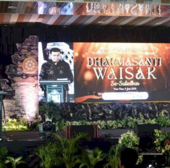 Perayaan Dharmasanti Waisak se-Sulselbar, Pemkot Parepare Ajak Jaga Keberagaman