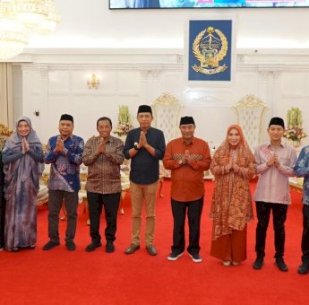 Pj Wali Kota Akbar Ali Bareng Jajaran Pemkot Parepare Halal Bihalal bersama Pj Gubernur Sulsel