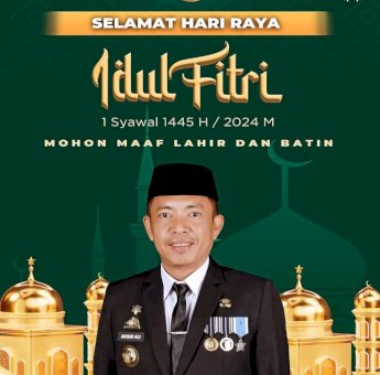 Pj Wali Kota Parepare Ucapkan Selamat Idulfitri
