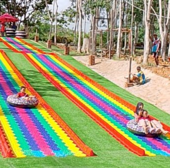 Kukar Sambut Rainbow Slide, Sensasi Baru di Emastri Park Batuah