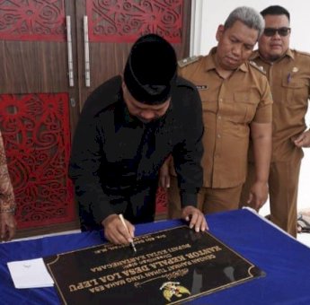 Kantor Desa Loa Lepu Diresmikan, Bupati Kukar Harap Semangat Baru dan Pelayanan Berkualitas
