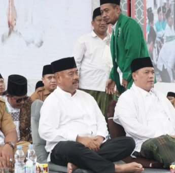 Istighotsah Kubro di Desa Bukit Raya Kukar, Pembinaan Keagamaan Jadi Pilot Projek dan Kolaborasi Pemerintah dan NU