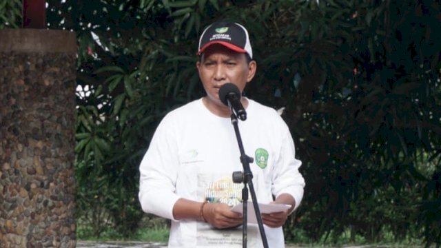 Asisten II Ahyani Fadianur Diani saat menyampaikan sambutan Bupati Kukar. (Istimewa)