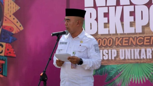 Asisten I Bidang Pemerintahan dan Kesejahteraan Rakyat Sekretariat Daerah Kukar, Akhmad Taufik Hidayat, saat memberikan sambutan. (Istimewa)