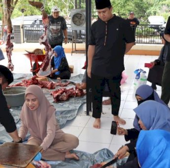 Korpri Kukar Berbagi Hewan Kurban untuk 100 ASN dan Non ASN di Tenggarong