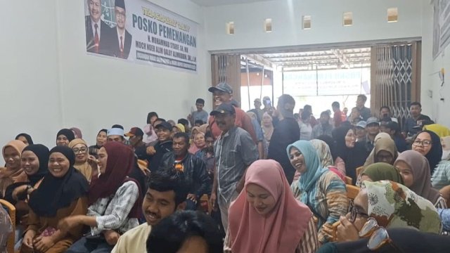 Pertemuan Bacawabup Jeneponto Moch. Noer Alim Qalby bersama tim dan relawan. (Istimewa)