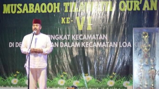 Bupati Kukar, Edi Damansyah saat memberikan sambutan. (Istimewa)
