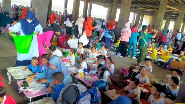 Halaman Kawasan Balla Lompoa saat dijadikan sebagai lokasi kegiatan yang diikuti puluhan anak-anak. (Dok. Istimewa)
