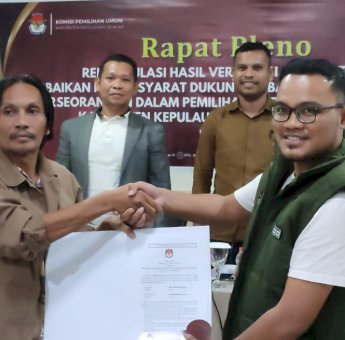 KPU Selayar Tetapkan Bapaslon ADAMA Penuhi Syarat Verifikasi Faktual Kedua