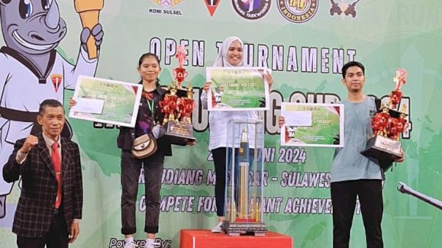 Atlet Taekwondo Satria Al-Falah Kabupaten Bantaeng berhasil menorehkan prestasi membanggakan di ajang turnamen Tamarunang Cup Armed yang digelar di GOR Sudiang, Makassar, 27-30 Juni lalu. (Foto: Istimewa)