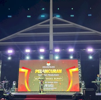 Usung Tema ‘Panning’, Peluncuran Tahapan Pilkada Soppeng Berlangsung Meriah