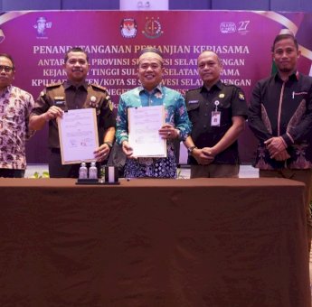 Ciptakan Pemilu Berkualitas dan Bermartabat, KPU Sulsel dan Kajati Sulsel Jalin Kerjasama Strategis