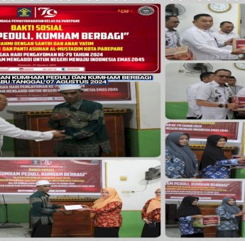 Hari Pengayoman Ke-79: Lapas IIA Parepare Berbagi Kebahagiaan di Panti Asuhan dan Pondok Pesantren