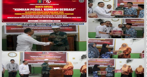 Hari Pengayoman Ke-79: Lapas IIA Parepare Berbagi Kebahagiaan di Panti Asuhan dan Pondok Pesantren