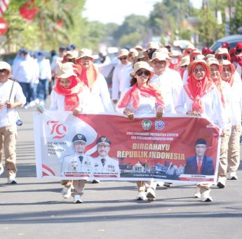 SKPD dan Organisasi Masyarakat Meriahkan Gerak Jalan HUT RI Tingkat Gowa