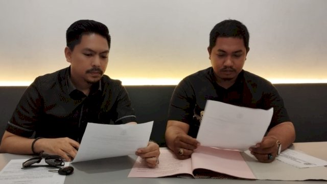 Kuasa Hukum Amrina, Zul Afrianto bersama Wahyudi Raka Saputra saat ditemui awak media. (Istimewa)