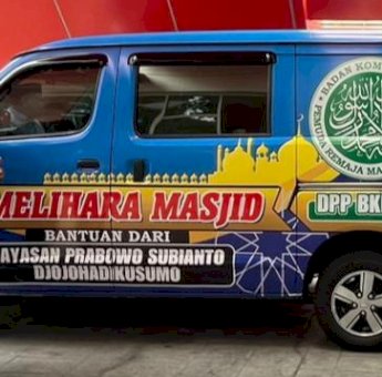 BKPRMI Terima Bantuan 100 Mobil Pemelihara Masjid dari Yayasan Prabowo Subianto Djojohadikusumo