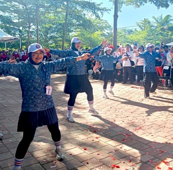33 Tim Tampilkan Kreatifitas di Senam Kreasi HUT RI Tingkat Gowa