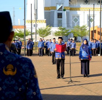 Jajaran ASN Pemkab Gowa Ikuti Upacara HUT Kemerdekaan RI Ke-79