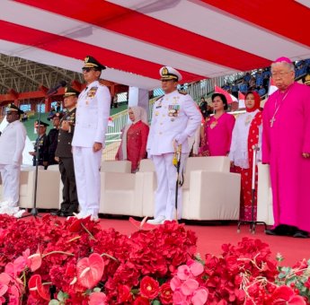 Peringati HUT RI ke-79, Pj Gubernur Rudy Sufahriadi Minta Dukungan Kerjasama Membangun Papua Selatan