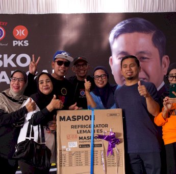 Meriahkan Akhir Pekan, Bestie TSM Gelar Senam Zumba di Posko Tasming Hamid