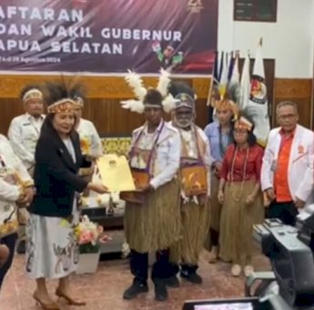 KPU Nyatakan Lengkap Berkas Pendaftaran 2 Kontestan di Pilgub Papua Selatan
