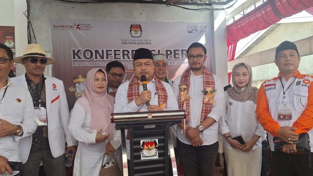 Pasangan Calon Bupati Jeneponto dan wakil Bupati Jenepoto Muhammad Sarif dan Moch. Noer Alim Qhalbi. (Istimewa)