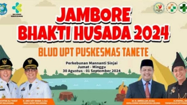 Pamflet Kegiatan Jambore Bhakti Husada 2024. [FOTO: IST]