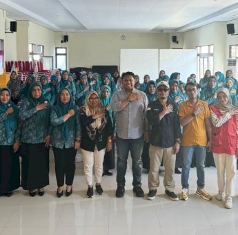 Sasar Tim Penggerak PKK, KPU Soppeng Sosialisasi Tahapan Pemilihan di Kecamatan Lalabata