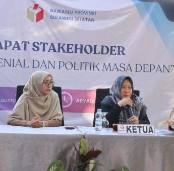 Dialog dengan OKP, Bawaslu Sulsel Bahas Soal Milenial dan Politik Masa Depan