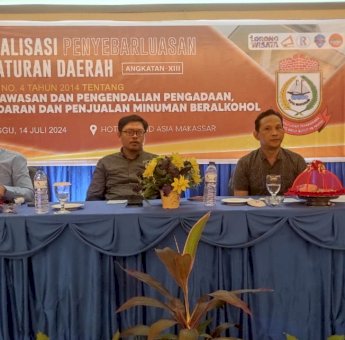 Gelar Sosper, Sekretariat DPRD Makassar Ajak Warga Terlibat Aktif Awasi Peredaran Minuman Beralkohol