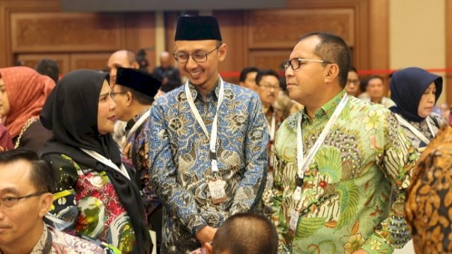 Wali Kota Makassar, Moh Ramdhan Pomanto di sela-sela penyampaian LHP LKPP Tahun 2023 dan IHPS II Tahun 2023 di Jakarta Convention Center, Senin (8/7/2024). (Foto: Istimewa)