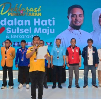 Deklarasi, 10 Parpol Koalisi Komitmen Menangkan Andalan Hati di Pilgub Sulsel 2024
