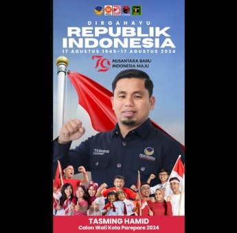 Tepat di hari Kemerdekaan ke-79, Tasming Hamid Umumkan Wakilnya