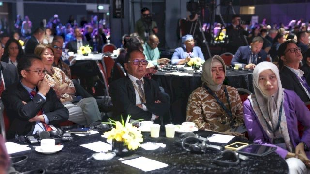 Wali Kota Makassar, Moh Ramdhan Pomanto saat menghadiri agenda Mayor Forum World Cities Summit (WCS) 2024 di Singapura, Senin (3/6/2024). (Foto: Istimewa)