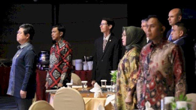 Pj Sekda Makassar, Firman Pagarra menghadiri pembukaan Konsulat Jenderal Kroasia di Makassar yang berlangsung di Hotel Novotel, Jumat (7/6/2024). (Foto: Istimewa)