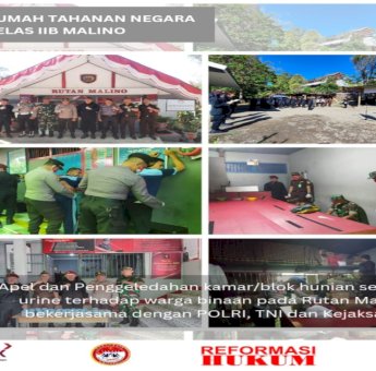 Rutan Kelas IIB Malino Gelar Apel, Penggeledahan, dan Tes Urine bagi Warga Binaan