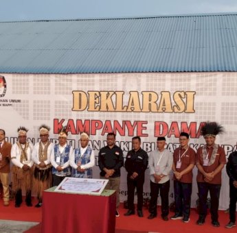 KPU Mappi dan 5 Paslon Pilkada Deklarasikan Kampanye Damai