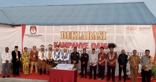 KPU Mappi dan 5 Paslon Pilkada Deklarasikan Kampanye Damai