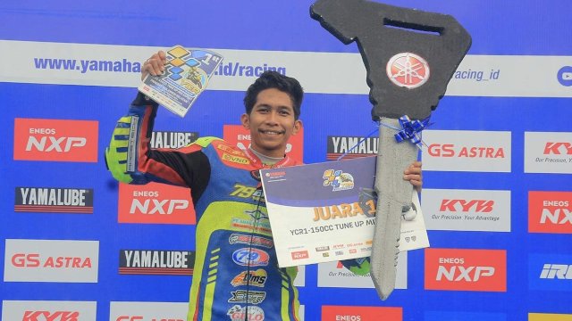 Nur Alfath Sam Ahmad berhasil mencatatkan prestasi gemilang di ajang Yamaha Cup Race (YCR) Round 1 2024. (Foto: Istimewa)