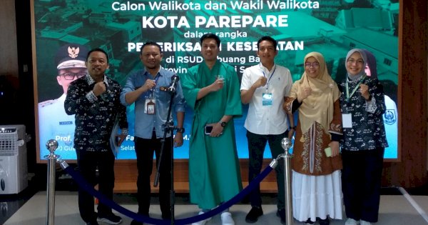 Paslon ANH-TQ Jalani Tahapan Pemeriksaan Kesehatan di Makassar