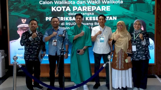 Paslon ANH-TQ Jalani Tahapan Pemeriksaan Kesehatan di Makassar